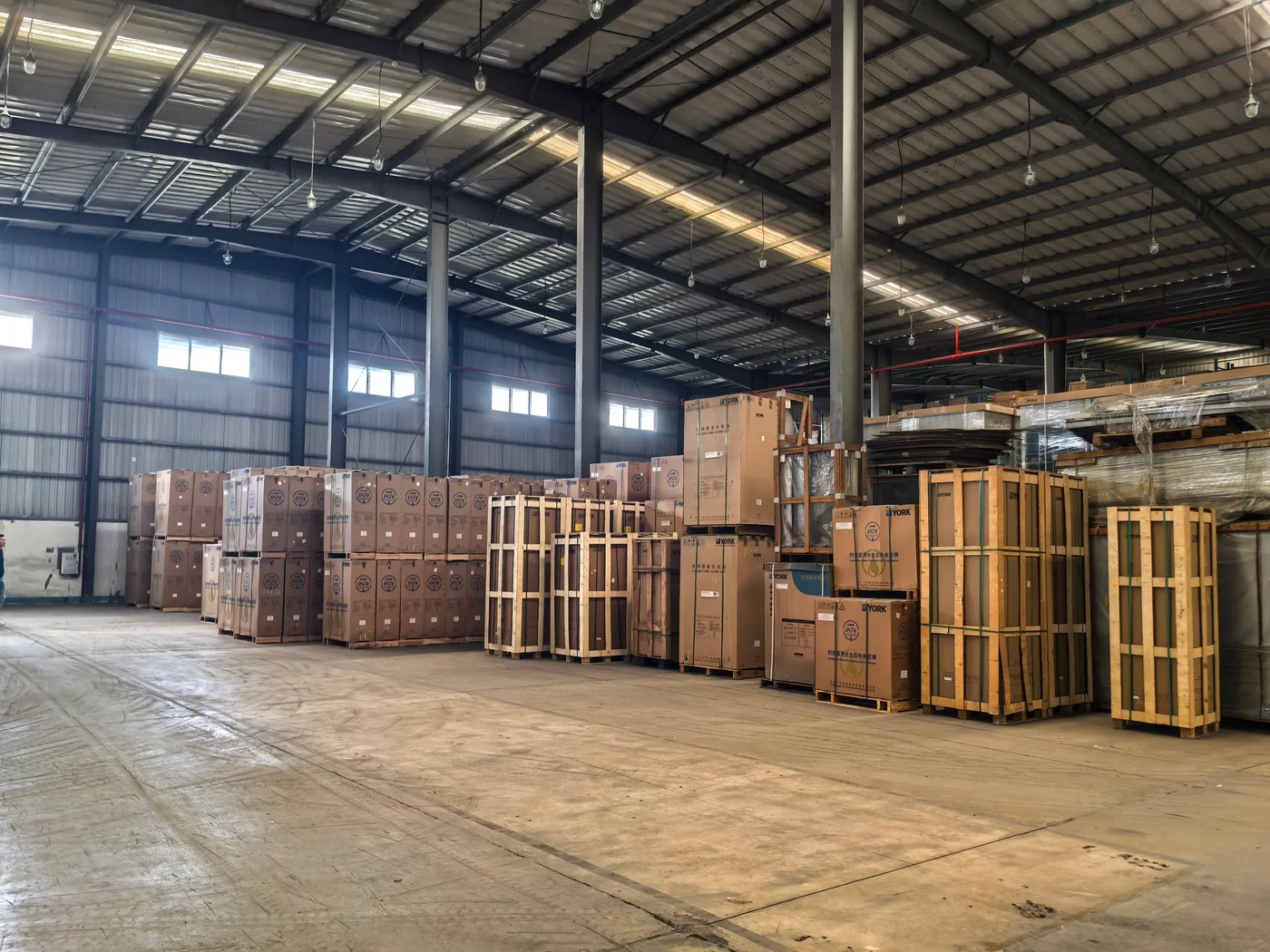 YORK HVAC equipment ready stock in Delta M&E warehouse in China