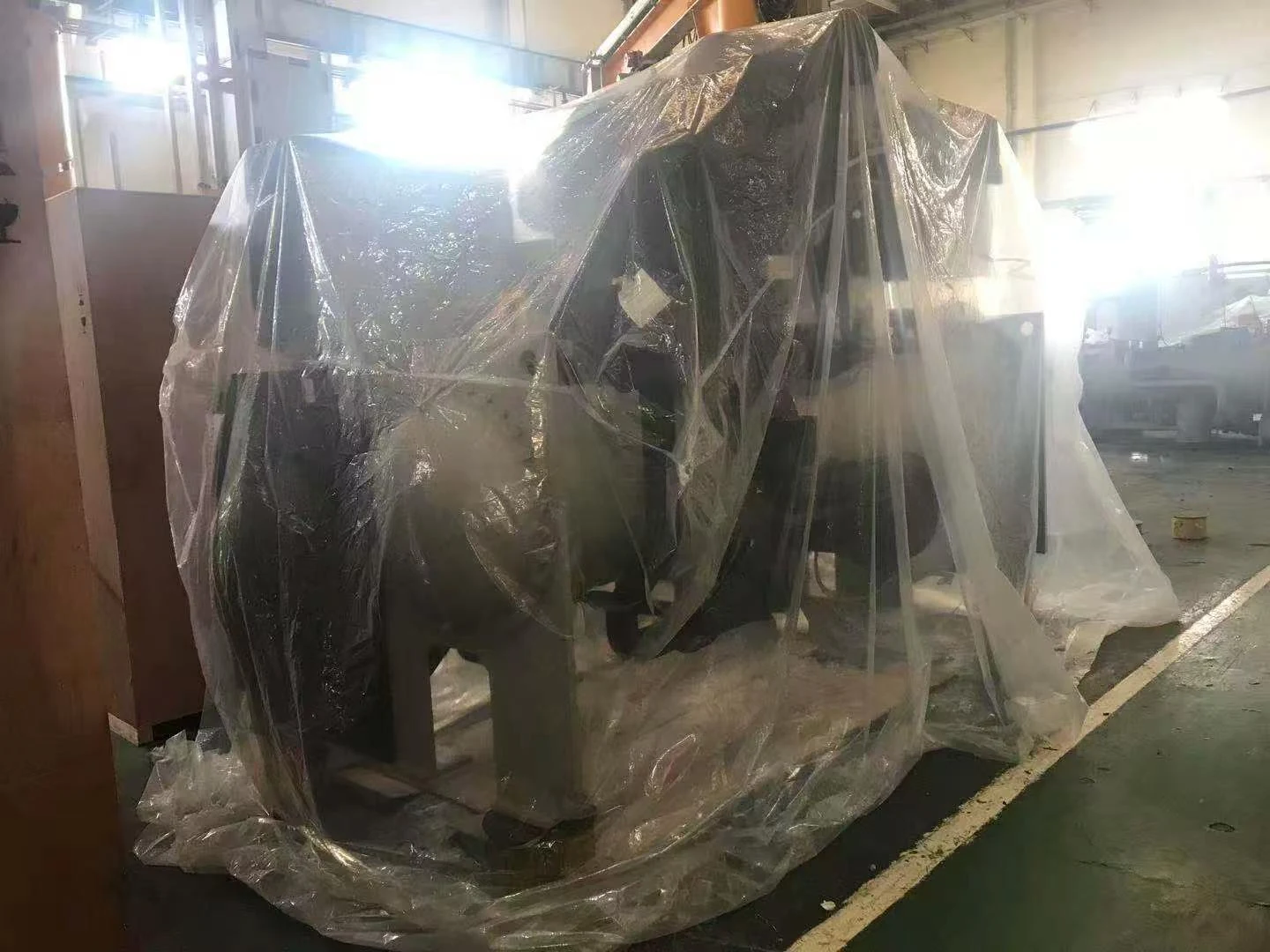Wrapped chiller equipment for the TCL CSOT India equipment supply project
